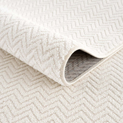 Lovely 805 weiß / Moderner hochwertiger Designer Teppich