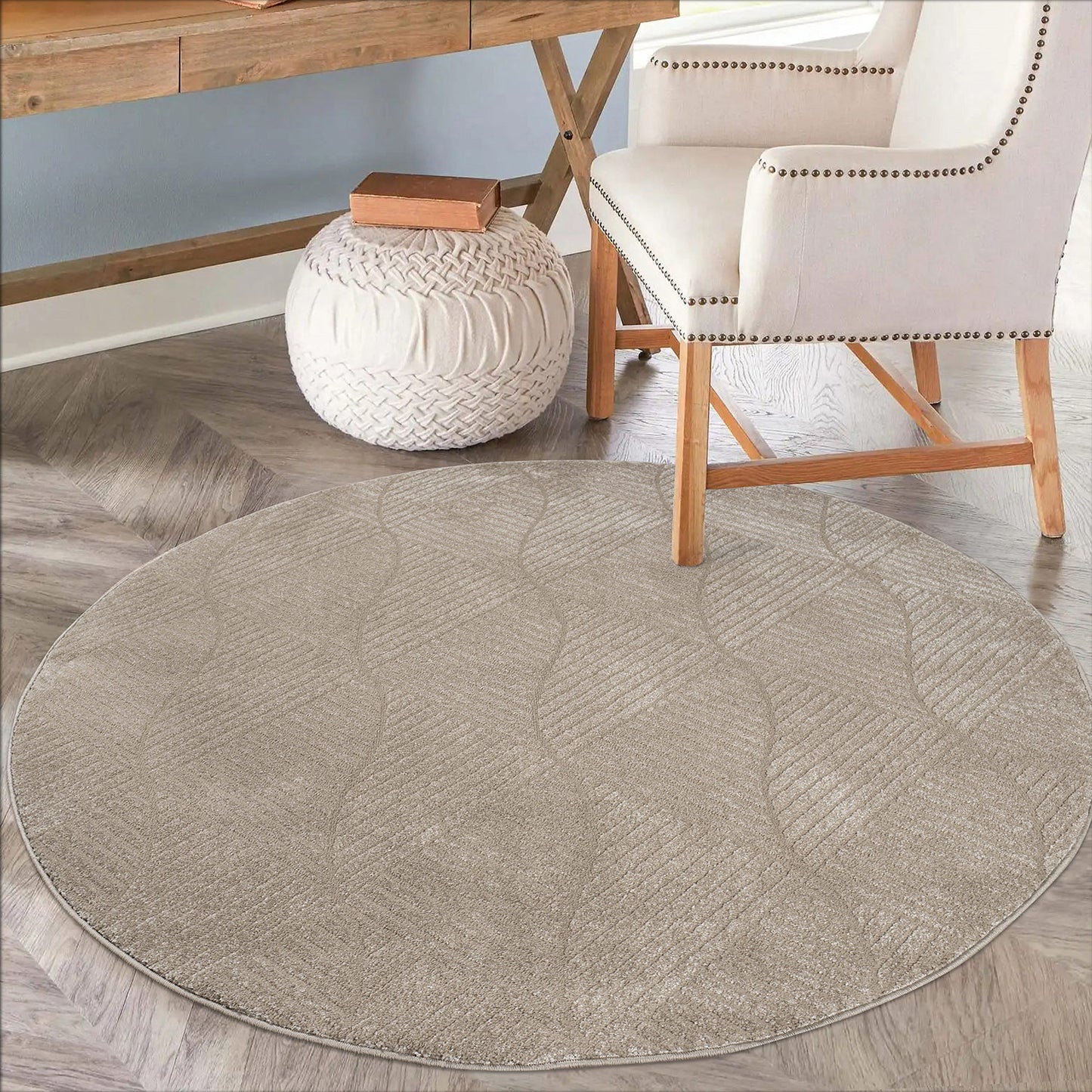 Lovely 904 beige / Moderner hochwertiger Designer Teppich