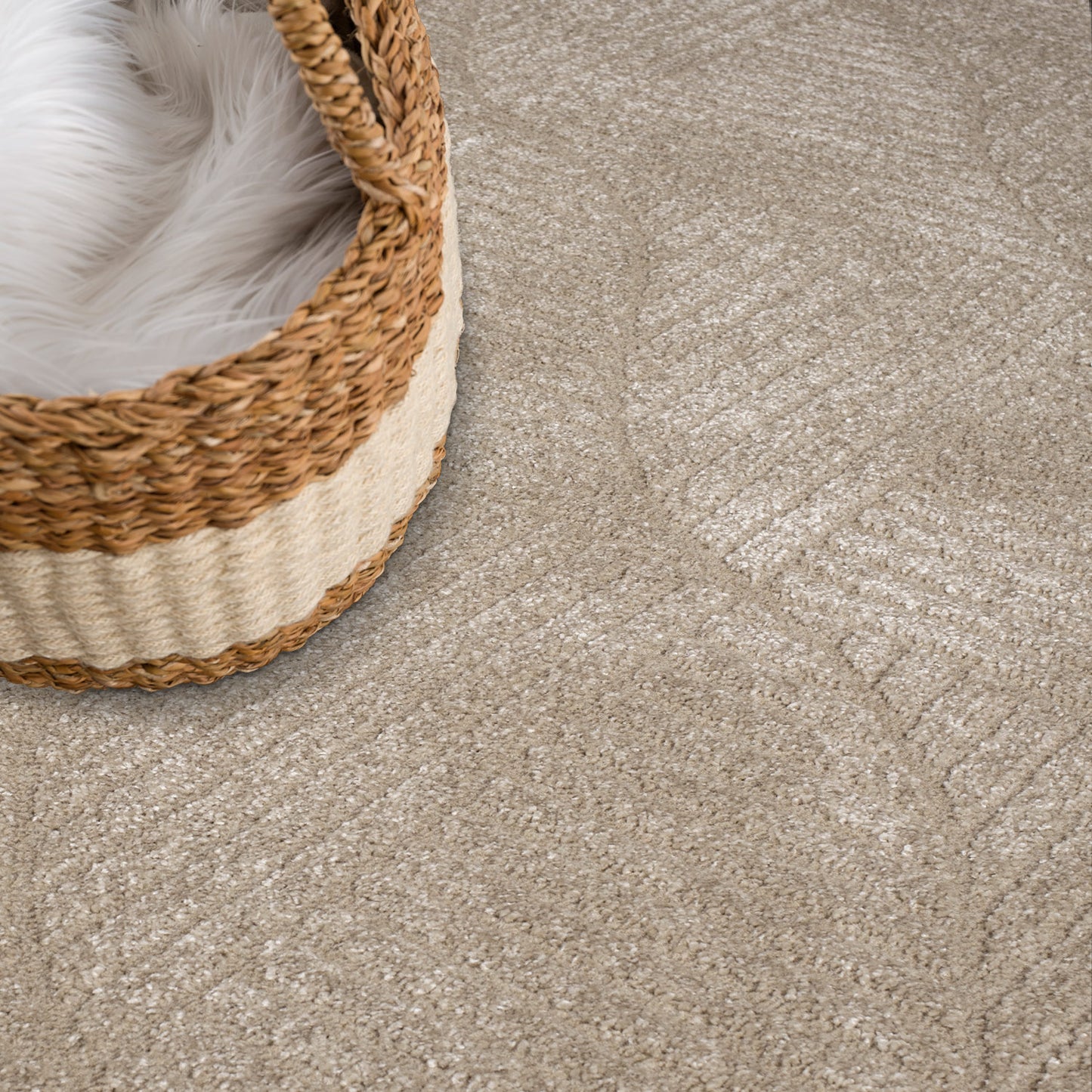 Lovely 904 beige / Moderner hochwertiger Designer Teppich