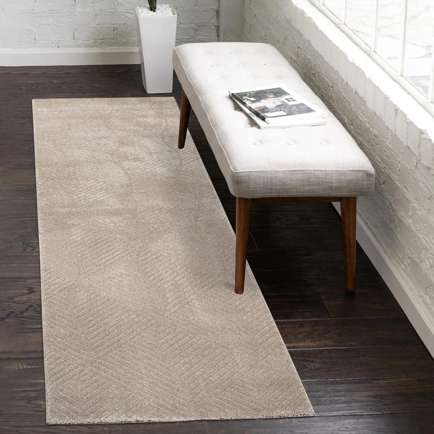 Lovely 904 beige / Moderner hochwertiger Designer Teppich
