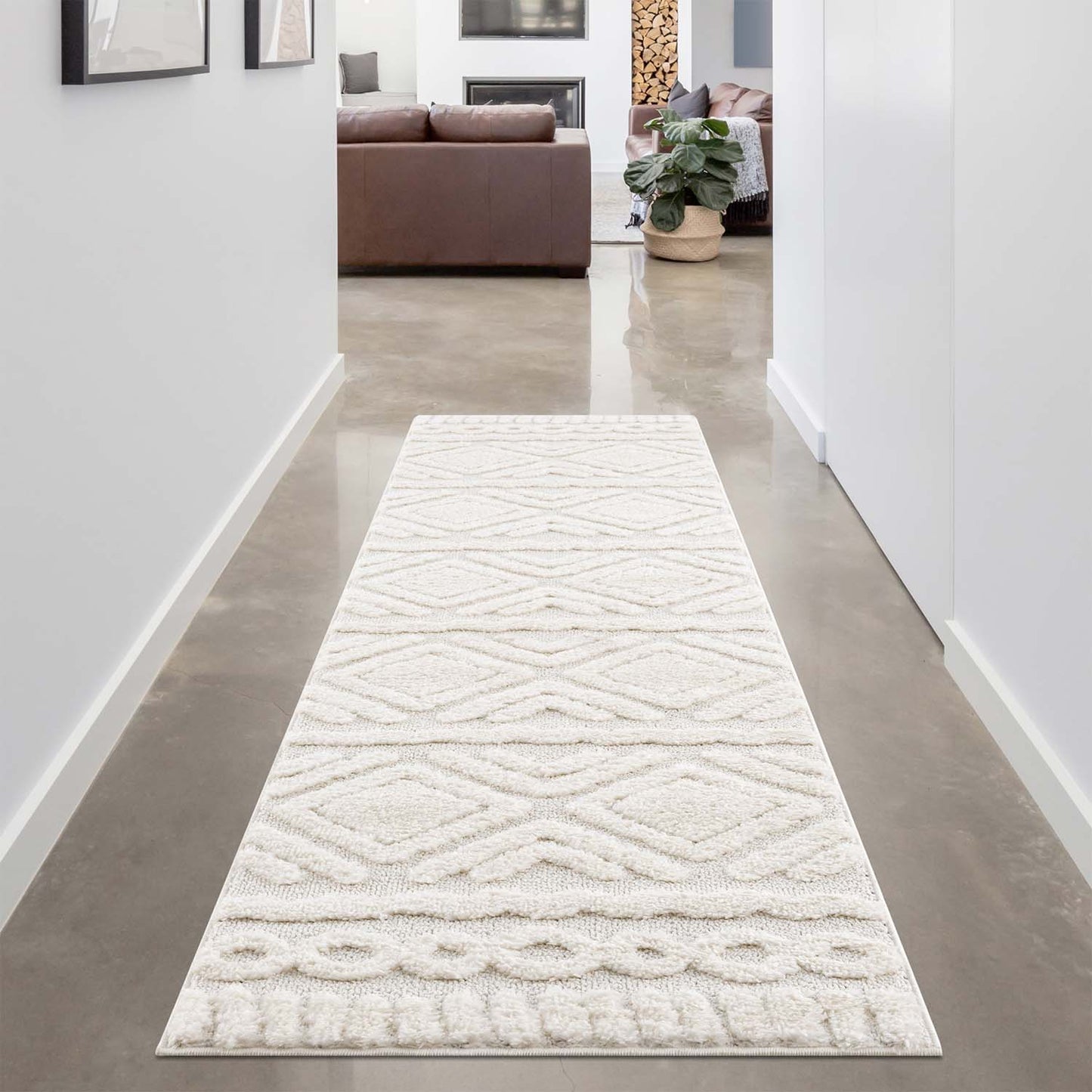 Fortino 3382 creme Landhaus-, Boho & Skandi Stil Teppich