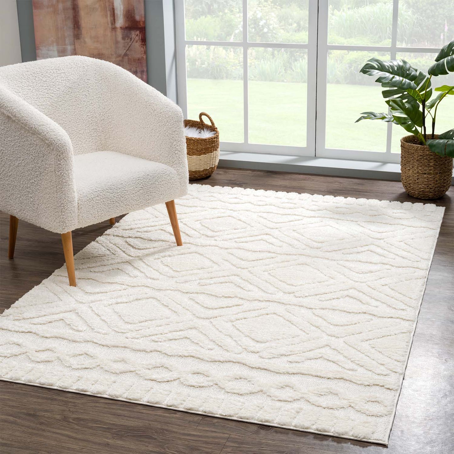 Fortino 3382 creme Landhaus-, Boho & Skandi Stil Teppich