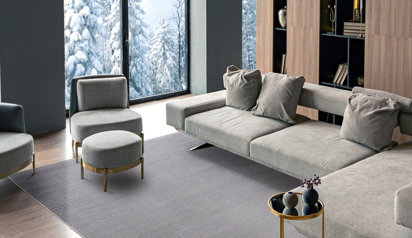 Lima 6050 grau hochqualitativer Moderner Designer Teppich