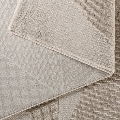 Melissa 6300 beige hochqualitativer Moderner Designer Teppich, atemberaubende Musterungen