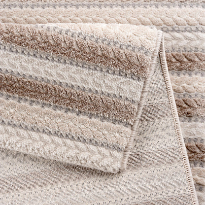 Melissa 6400 beige hochqualitativer Moderner Designer Teppich, atemberaubende Musterungen