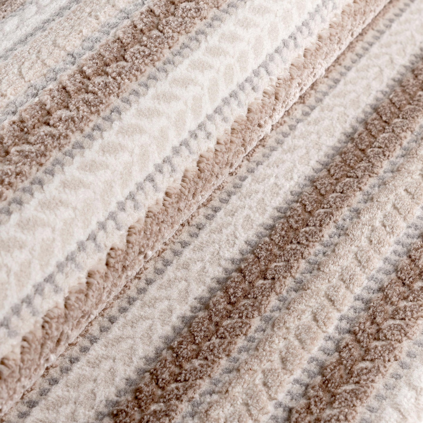 Melissa 6400 beige hochqualitativer Moderner Designer Teppich, atemberaubende Musterungen