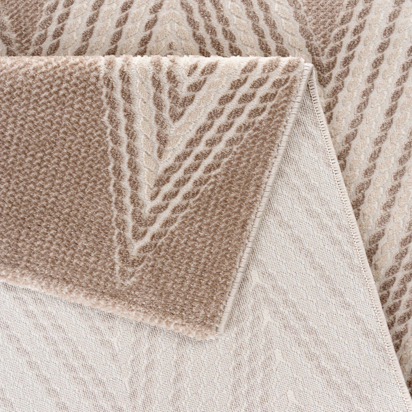 Melissa 6500 beige hochqualitativer Moderner Designer Teppich, atemberaubende Musterungen