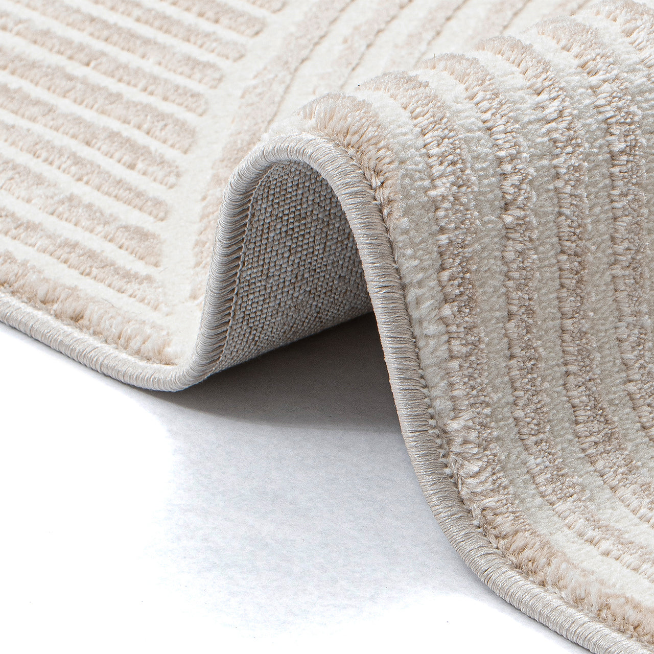 Maya 1120 beige Moderner Designer Teppich