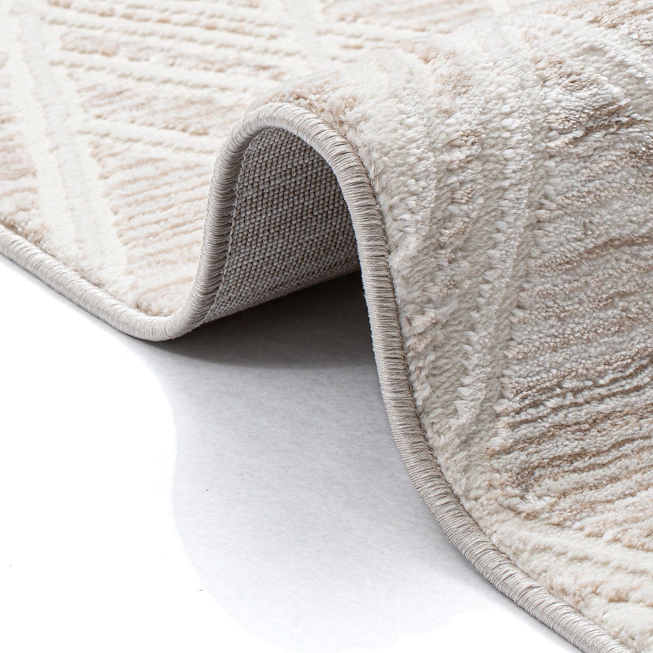 Maya 1320 beige-creme Moderner Designer Teppich