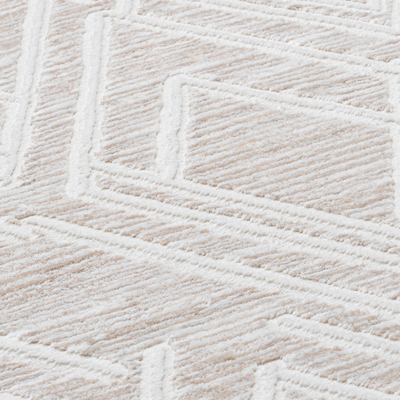 Maya 1320 beige-creme Moderner Designer Teppich