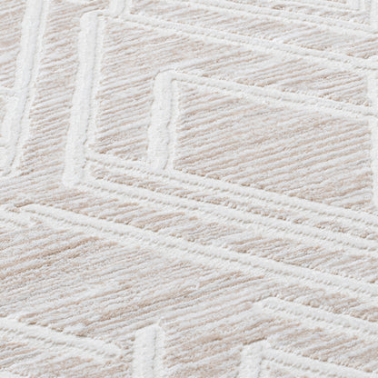 Maya 1320 beige-creme Moderner Designer Teppich