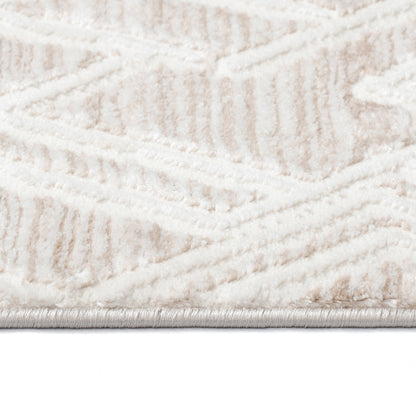 Maya 1320 beige-creme Moderner Designer Teppich
