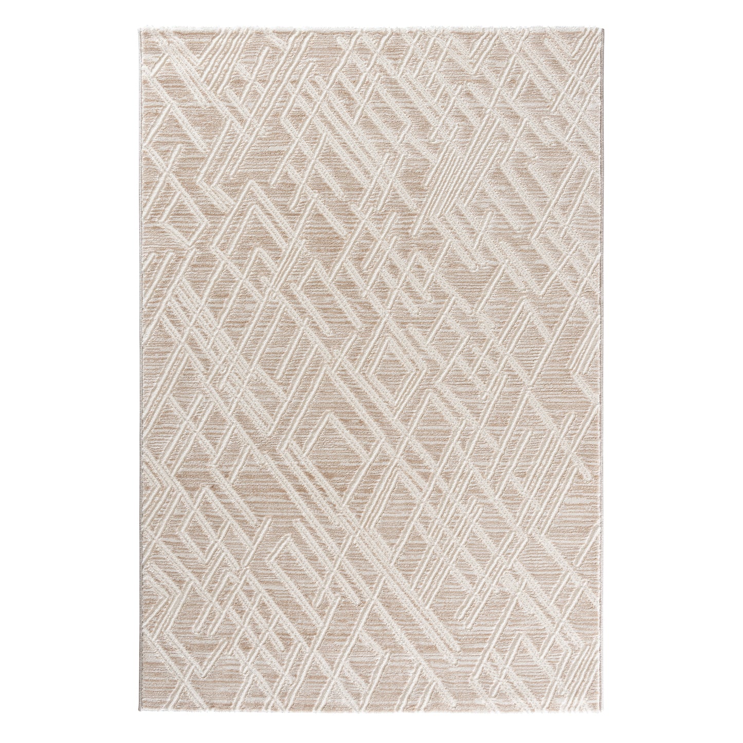 Maya 1320 beige-creme Moderner Designer Teppich