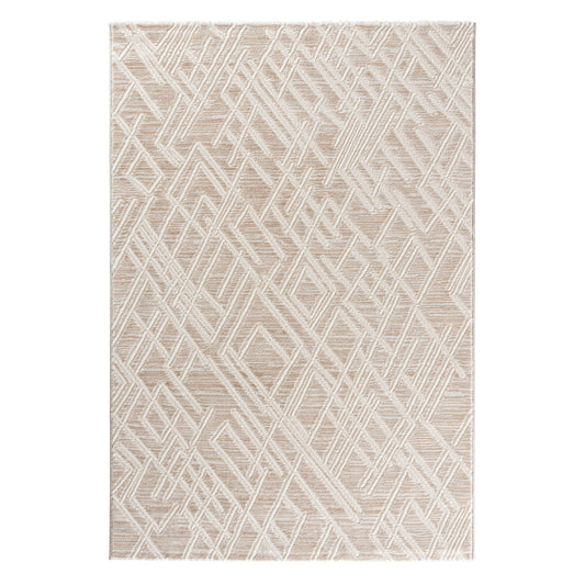 Maya 1320 beige-creme Moderner Designer Teppich