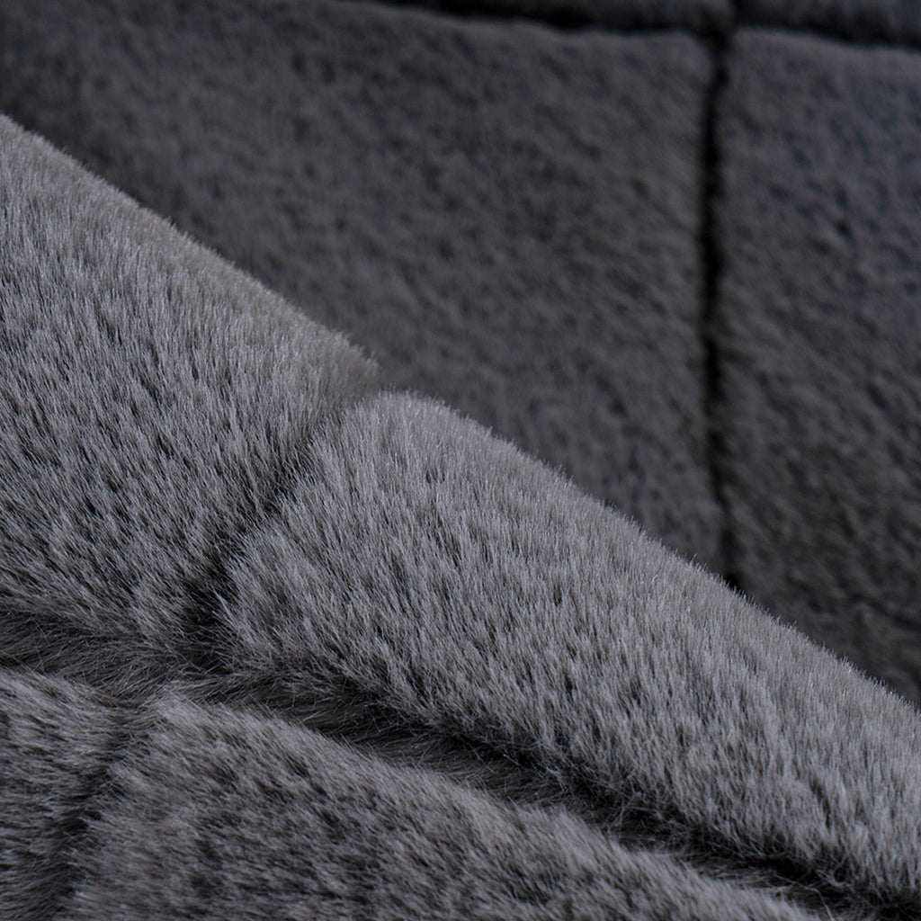 Soft 600 anthrazit, Plüschteppich kuschelig & weich