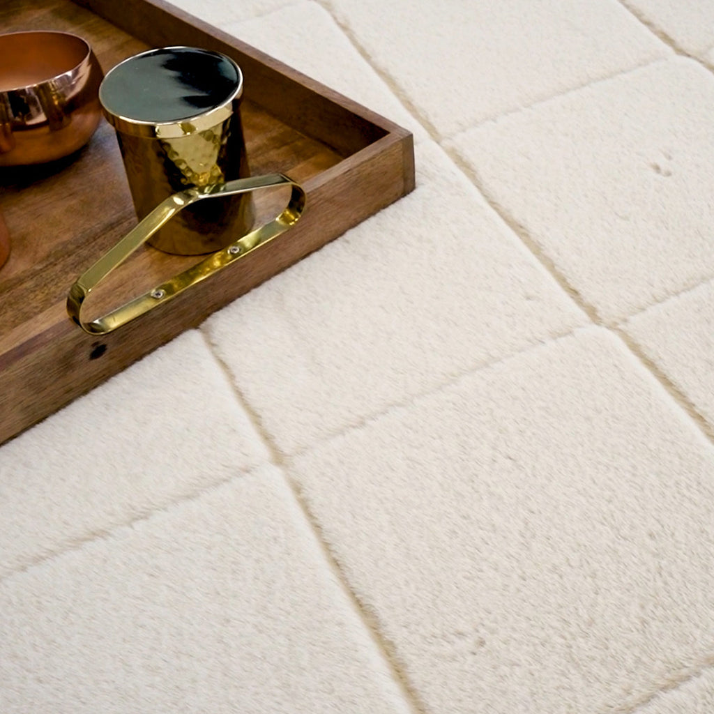 Soft 600 ivory, Plüschteppich kuschelig & weich