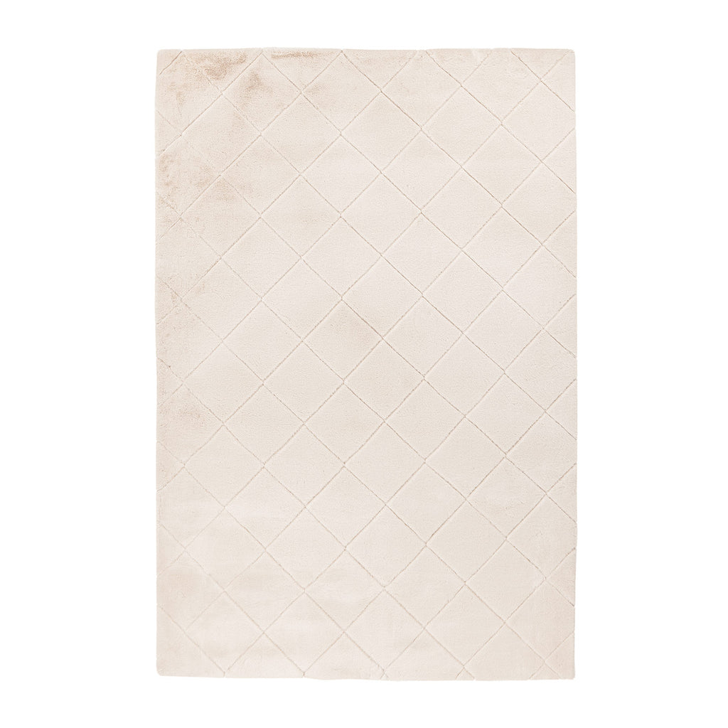Soft 600 ivory, Plüschteppich kuschelig & weich