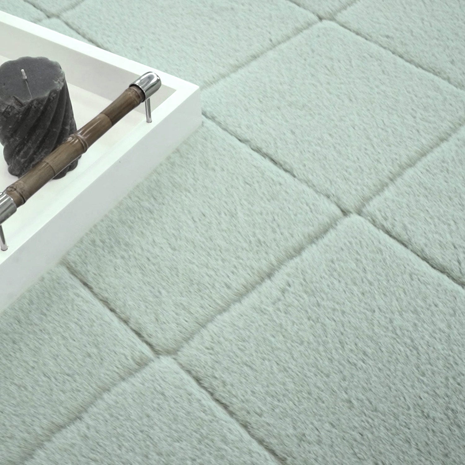 Soft 600 jade-grün, Plüschteppich kuschelig & weich