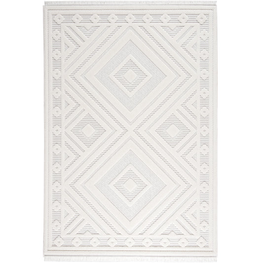 Range 9840 creme hochqualitativer Boho-Designer Teppich, moderne Musterung
