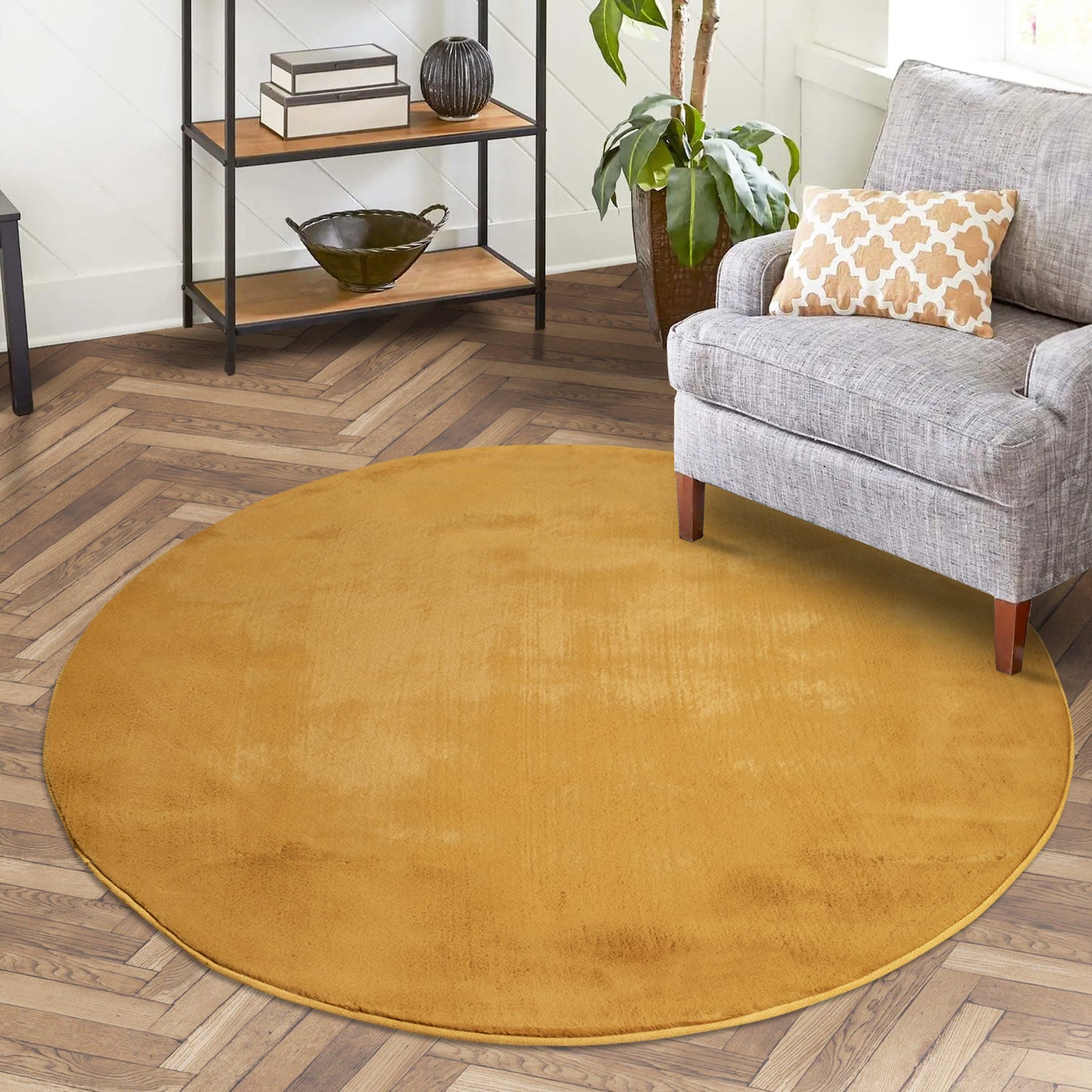 Soft 400 amber Plüschteppich kuchelig & weich