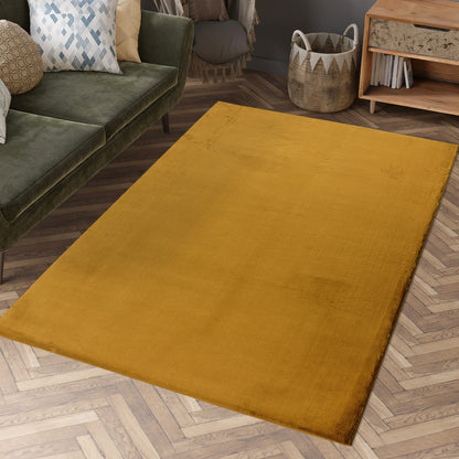 Soft 400 amber Plüschteppich kuchelig & weich