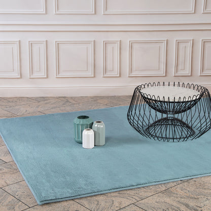 Soft 400 blau Plüschteppich kuchelig & weich