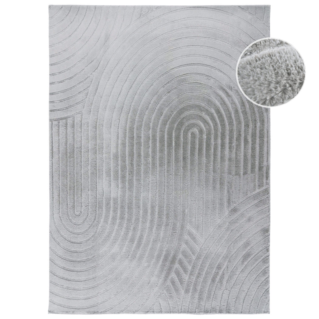 Flora 501 grau weicher Soft-Touch-Flor, kuschelig & weich