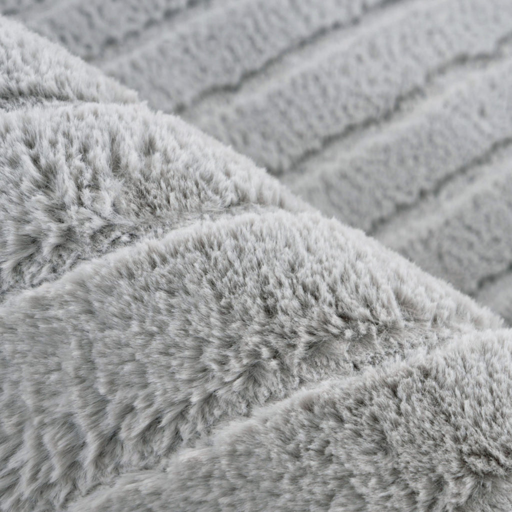 Flora 501 grau weicher Soft-Touch-Flor, kuschelig & weich