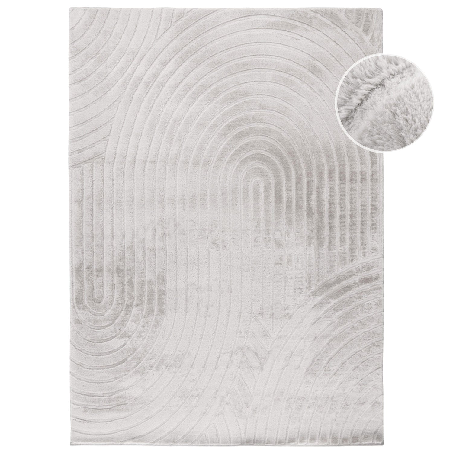 Flora 501 hellgrau-taupe weicher Soft-Touch-Flor, kuschelig & weich