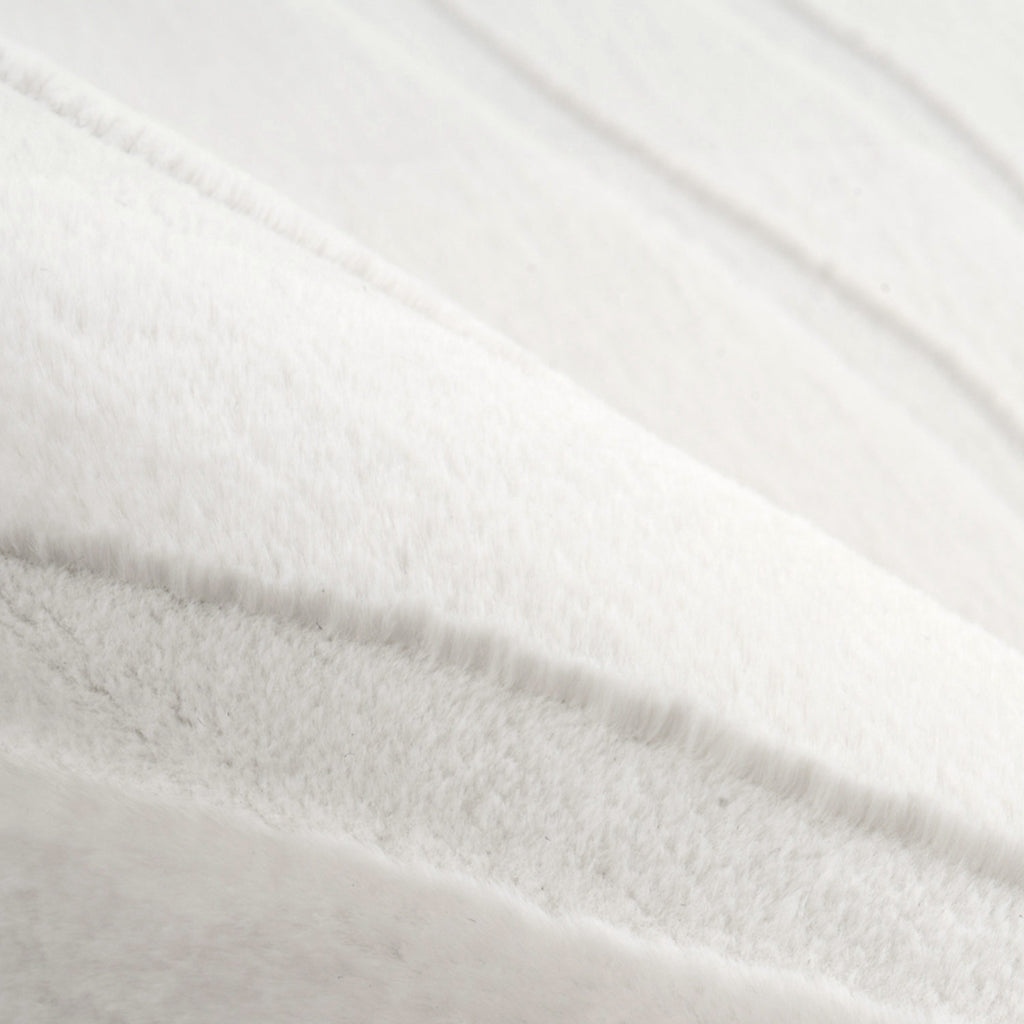 Flora 503 weiß-ivory weicher Soft-Touch-Flor, kuschelig & weich